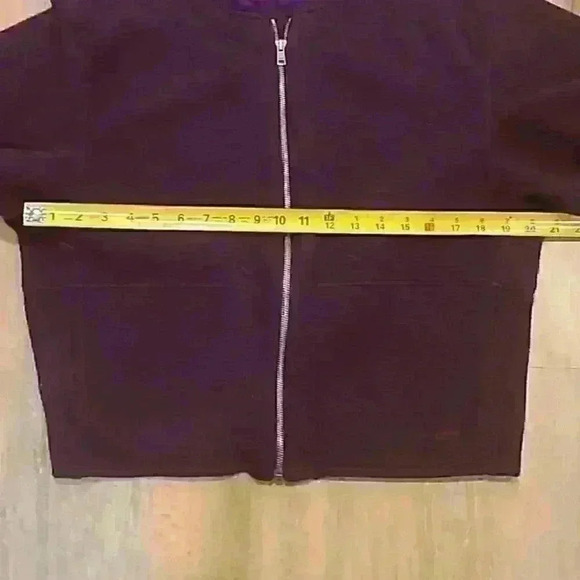 PATAGONIA Purple Sweater Full Zip Fleece Jacket Medium - Picture 5 of 6
